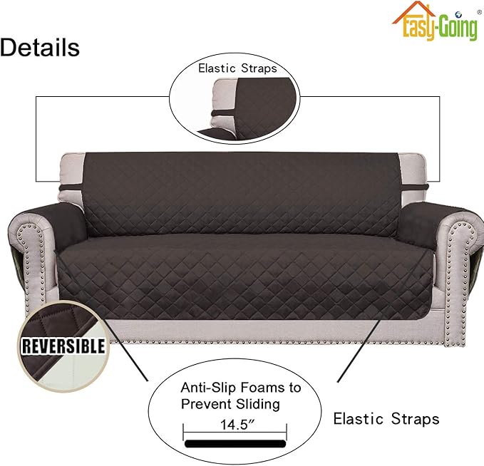 Easy-Going Reversible Loveseat Couch Cover - Image 3