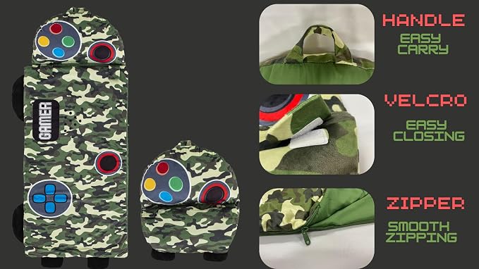 Kid's Nap Buddies Character Preschool Nap Mat, Toddler Sleeping Bag - Image 8