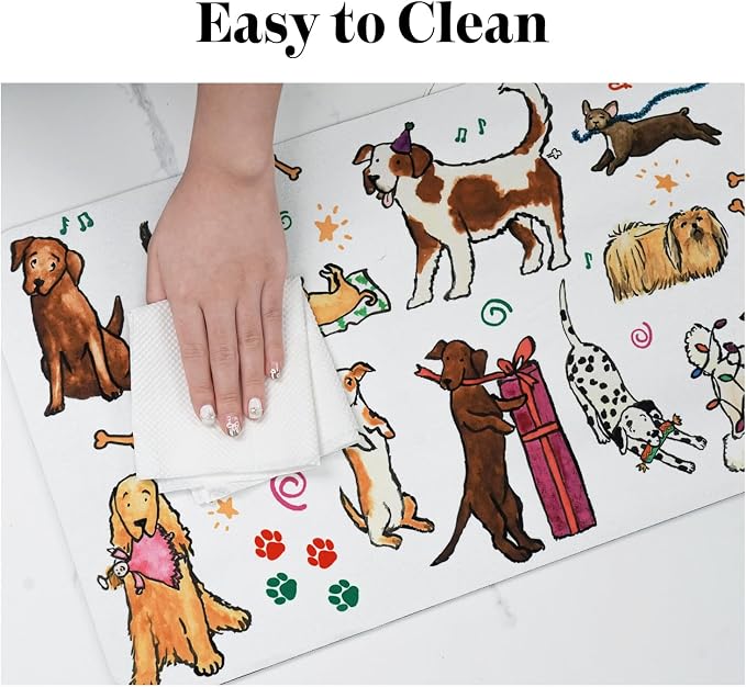 Absorbent Pet Mats for Food & Water, Quick Dry Non-Slip Cat & Dog Accessories - Image 7