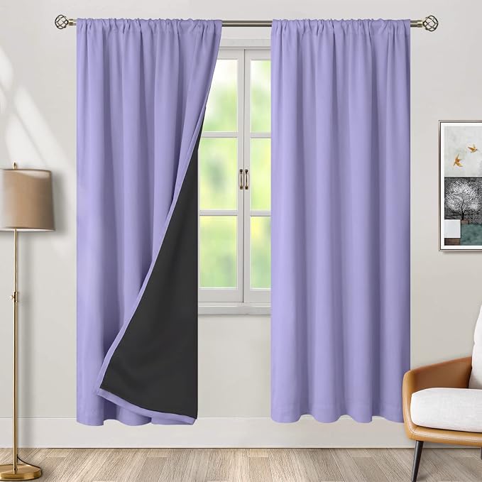 BGment Purple 100% Blackout Curtains by BGment