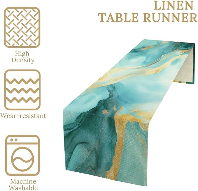 Marble Table Runner, 13x36 Inch - Image 4