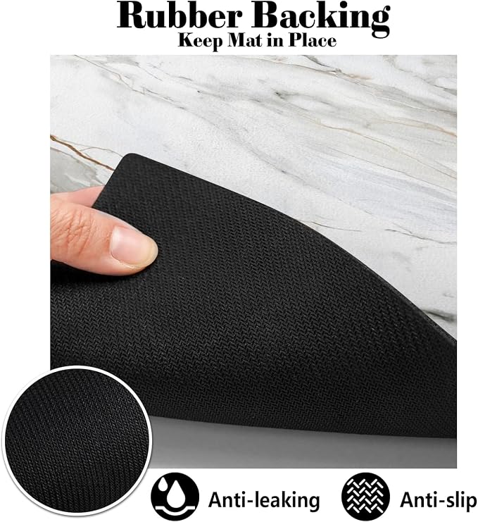 Dog Food Mats for Floors Absorbent, Pet Cat Food Mat - Image 5