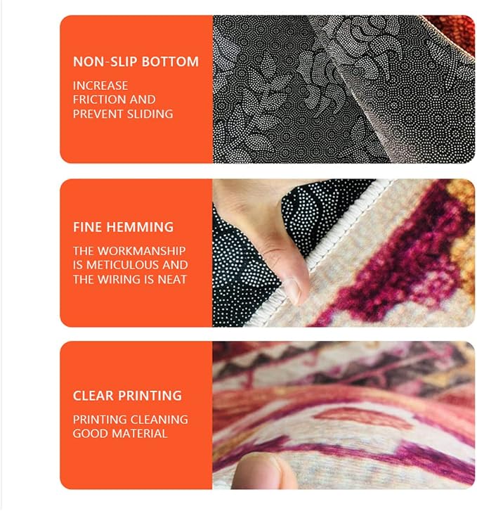 4' x 6' Area Rug for Living Room Bedroom Outer Space Throw Rugs Soft Kitchen - Image 3
