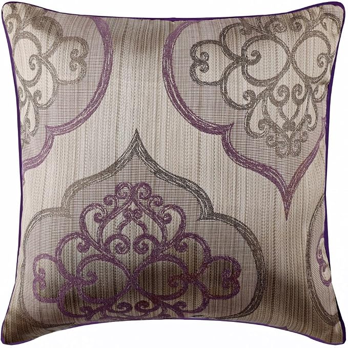 The HomeCentric King/Queen/Twin Purple Decorative CA King 86"x18" Bed Runner - Image 5