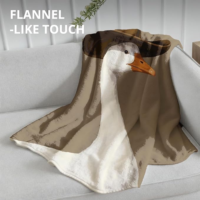 Cowboy Goose Western Blanket, Farm Animal Western Throw Blankets - Image 4