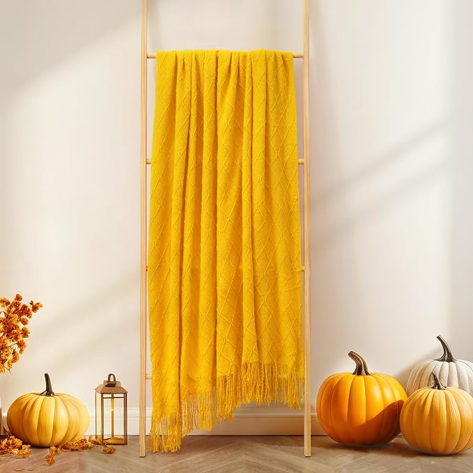 inhand Knitted Fall Throw Blanket - Image 8
