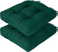 Outdoor Chair Cushions 19 x19 Inch, Water Resistant Tufted Seat Cushions 19" by FUNHOME