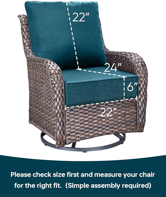 Luxury 22x24/22x25 6-Inch Outdoor Cushions - Image 3