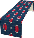 Football Table Runner Vintage American Football Game Days Seasonal Dinner Runner by moderw