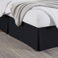 Nestl Black Full XL Bed Skirt by Nestl