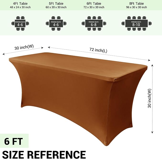 Obstal 6ft Stretch Spandex Table Cover - Image 4