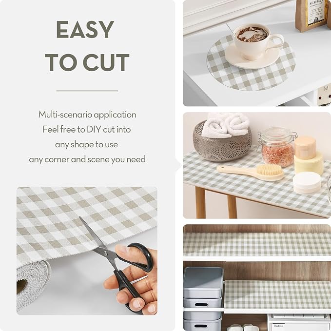 Drawer Shelf Liner for Kitchen Cabinet Liner Non-Adhesive Non-Slip Shelf Thick - Image 4