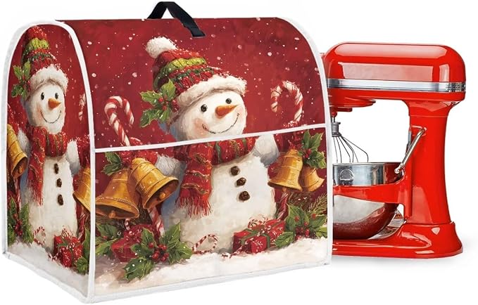 Christmas Stand Mixer Cover 6-8Qt Cute Mixer Cover Washable Anti-Stain - Image 3
