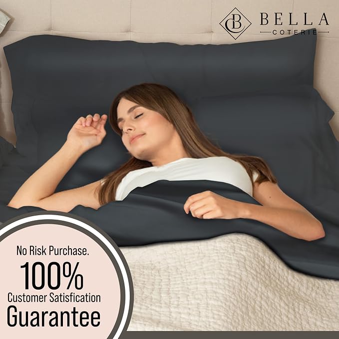 Bella Coterie Luxury Bamboo Viscose 34” Split Top King Size Sheet Set | 1 - Image 6
