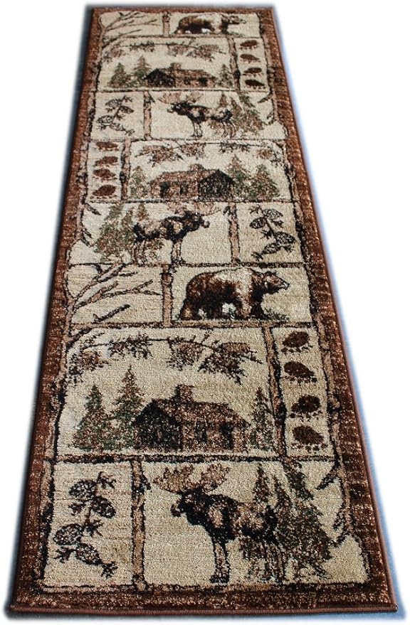 Cabin Style Area Rug Runner 2 Feet 2 Inch X 7 Feet 2 Inch Design L-362 - Image 7