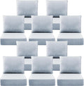 Luxury 6" Outdoor Cushions for Patio Furniture, Fade Resistant Couch Chair by Pugire