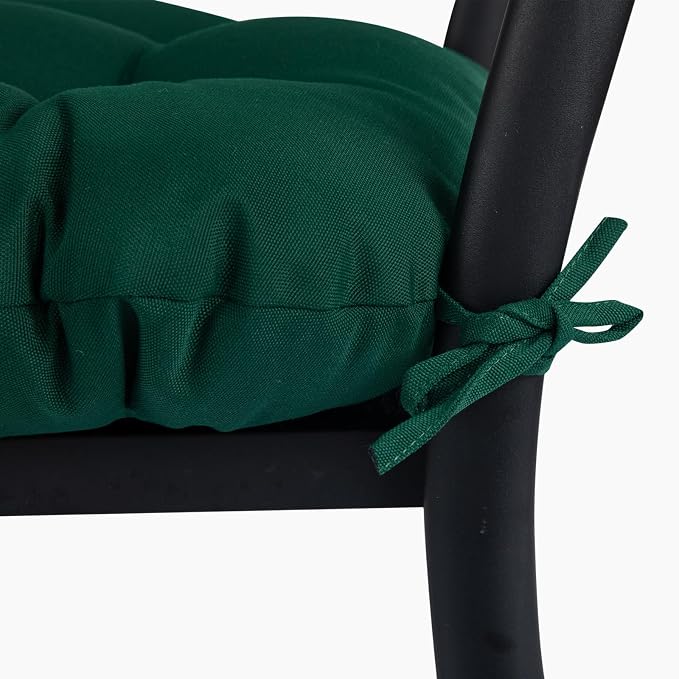 Outdoor Chair Cushions 19 x19 Inch, Water Resistant Tufted Seat Cushions 19" - Image 5