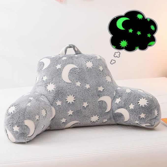 Meeting Story Glow in The Dark Star Moon Luminous Reading Pillows Sparkling by MeetingStory