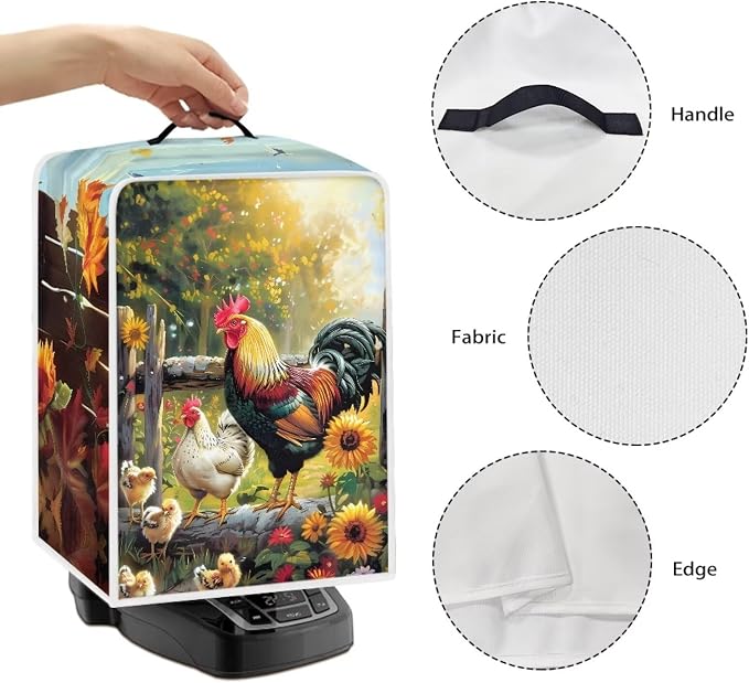 Mumeson Sunflower Coffee Maker Cover, Modern Stand Mixer Cover, Extra Large - Image 5