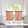 MIULEE Short Sheer Curtains 30 Inch Length by MIULEE