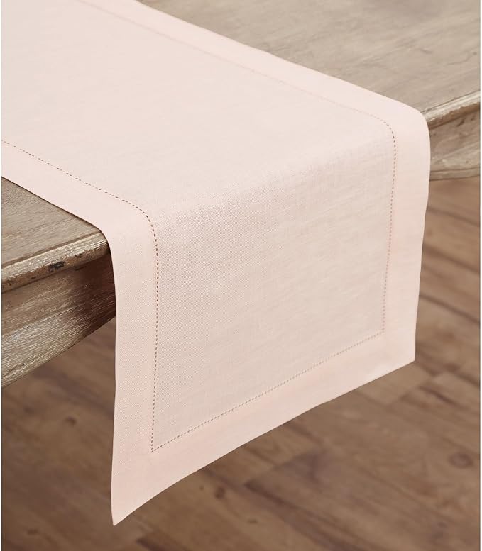 Solino Home Linen Pink Table Runner 48 Inches - Image 2
