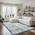 Fluffy Rug Shaggy Area Rug, Mottling Grey 4x6 Area Rugs by Yongyangjuxi