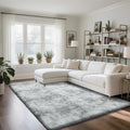 Fluffy Rug Shaggy Area Rug, Mottling Grey 5x8 Area Rugs by Yongyangjuxi