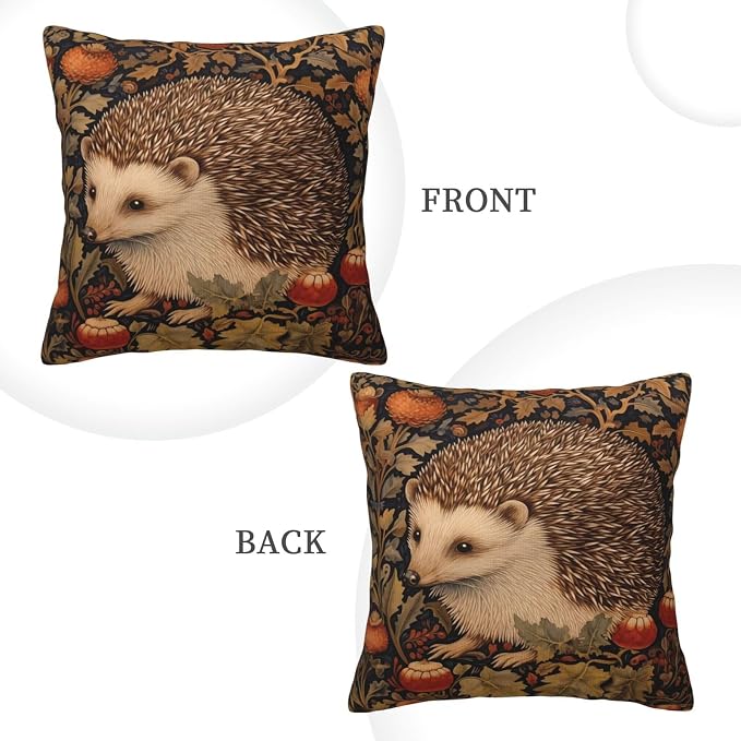 William Morris Abstract Vintage Floral Hedgehog Design 18x18 inches Throw - Image 2