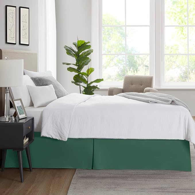 Nestl Hunter Green Full XL Bed Skirt - Image 7