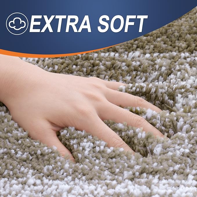 OLANLY Bathroom Runner Rugs 59x24, Extra Soft Absorbent Microfiber Bath Rugs - Image 2