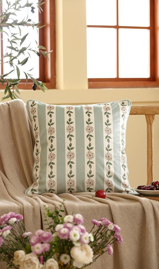 Square Throw Pillow Covers Pack of 2, Decoration Pillows Cushion Covers - Image 7