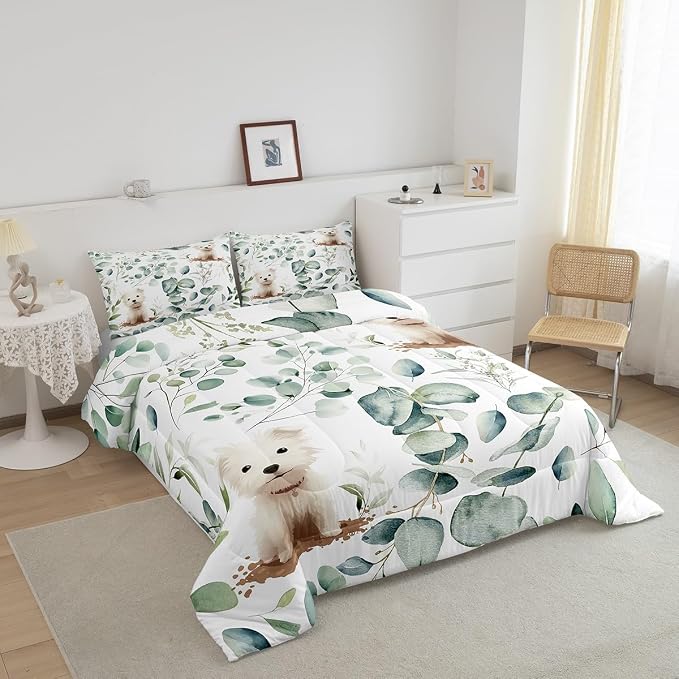 Erosebridal Cute Dog Bedding Queen Size - Image 3