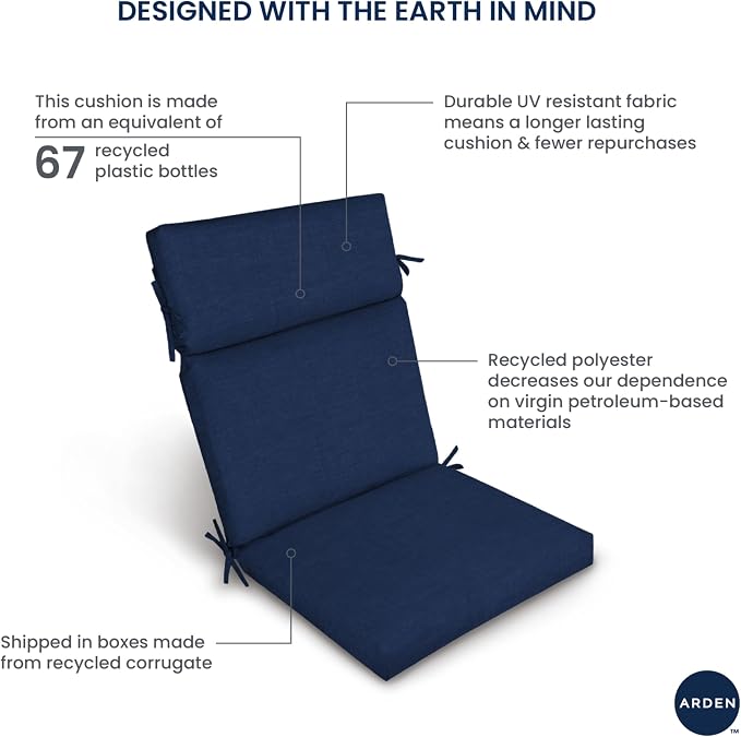 Arden Outdoor Chair Cushion, 21 x 20, Rain-Proof, Fade Resistant 20 x 21 - Image 11