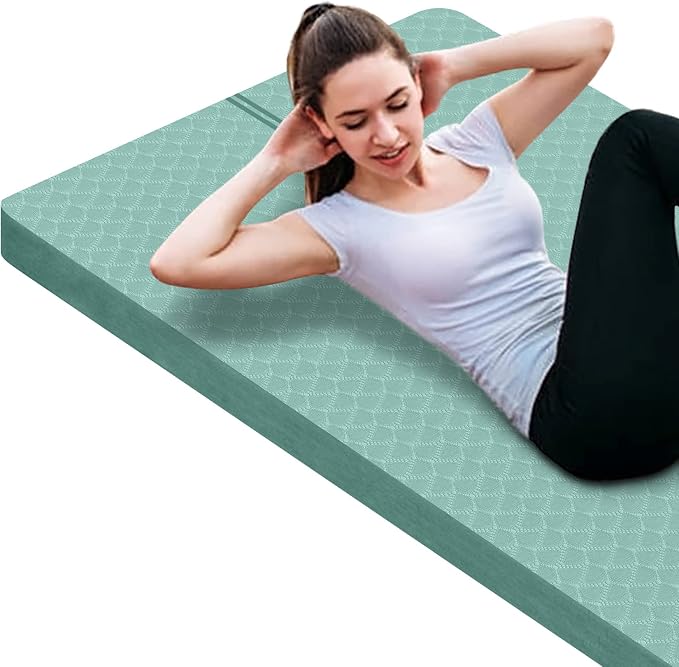 nuveti Large Exercise Mat - 15mm/20mm/30mm Thick Yoga Mat | Workout Mat by BecomeBetterYourself