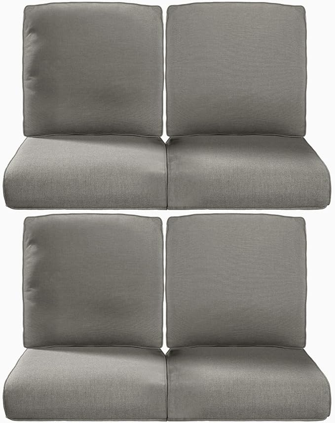 Pop 22x25/22x24 Outdoor Chair Cushions Set of 4 by ACTREST