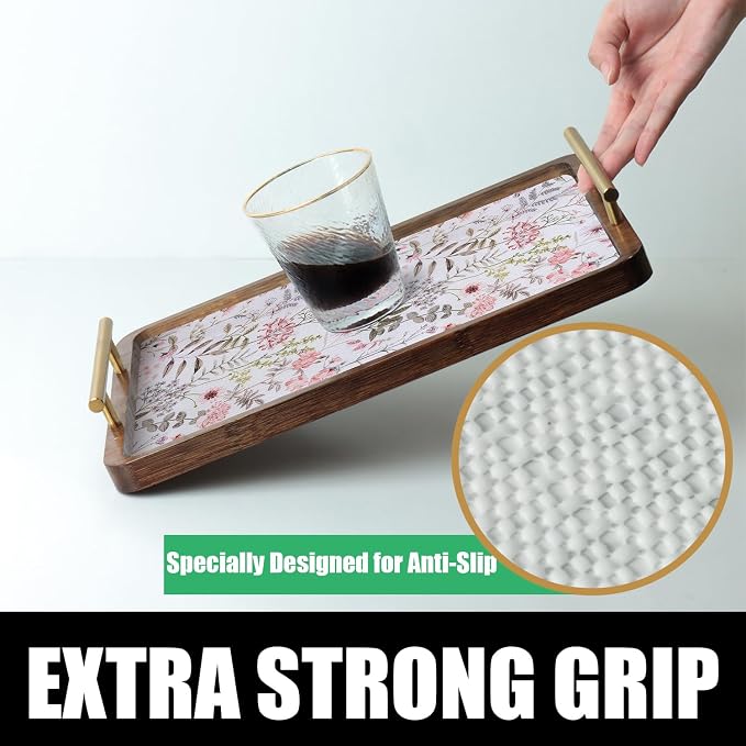 Leaf Floral Shelf Liners Non Adhesive and Strong Non-Slip Shelf and Drawer - Image 5