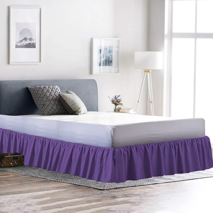 Ruffled Bed Skirt 18 Inch Drop Dust Ruffle - Image 3