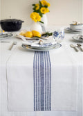 Solino Home Stripe Linen Table Runner 72 Inches Long by SolinoHome