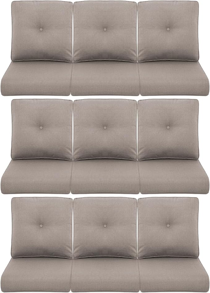 9-Piece Outdoor Patio Cushion Set by Pugire