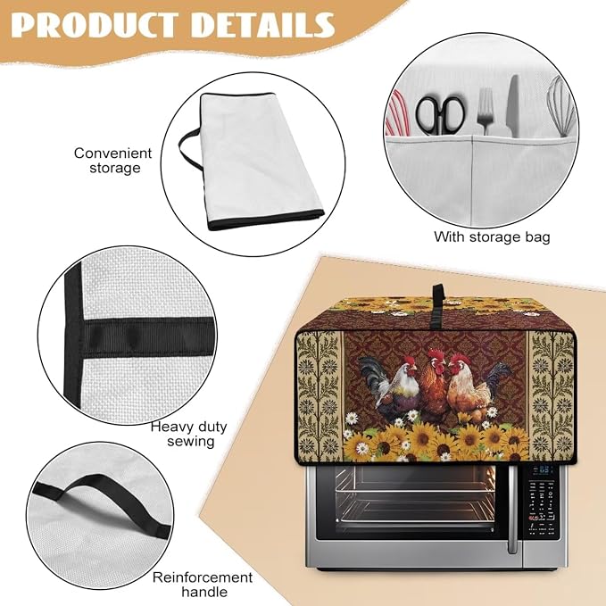 Microwave Oven Cover Waterproof Heavy Duty Microwave Oven Dust Cover - Image 6