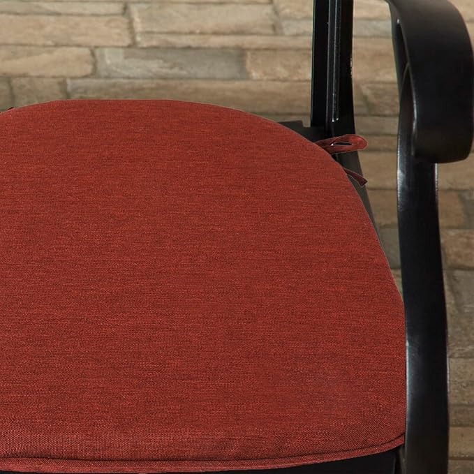 Outdoor Chair Cushions Set of 2, Patio Seat Cushion 17"x16"x2", U-Shaped Dining - Image 7