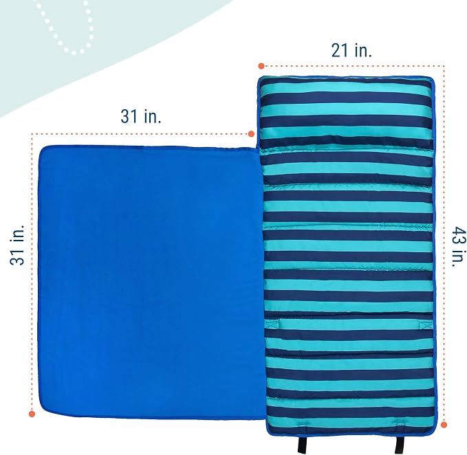 Wildkin 43-inch Kids Nap Mat – Soft Microfiber Toddler Sleeping Mat - Image 4