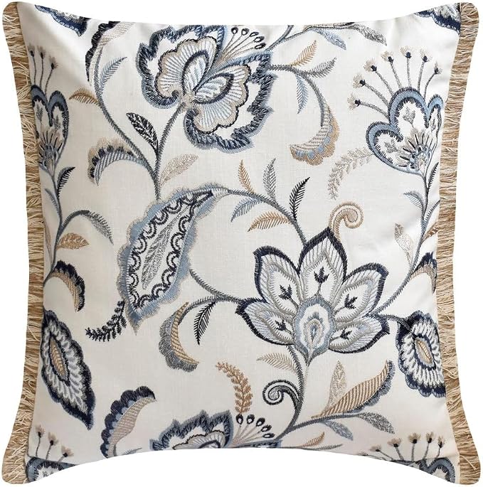 The HomeCentric King/Queen/Twin Blue Designer Queen 74"x18" Bed Runner - Image 5
