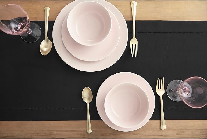 Solino Home Black Table Runner 108 Inches Long - Image 3