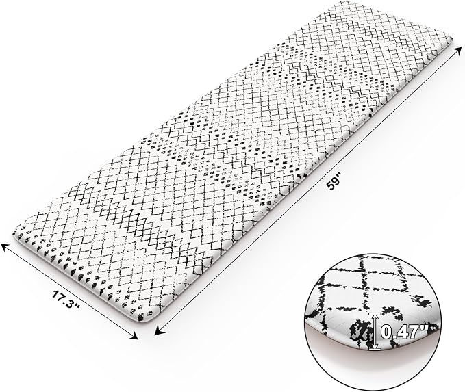 KIMODE Kitchen Runner Rug, 17.3" x 59" Anti Fatigue Kitchen Mats - Image 4