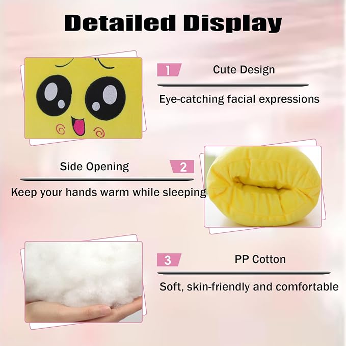 Kids Cartoon Hand Pillow Hand Warmer, Soft Cotton, - Image 3