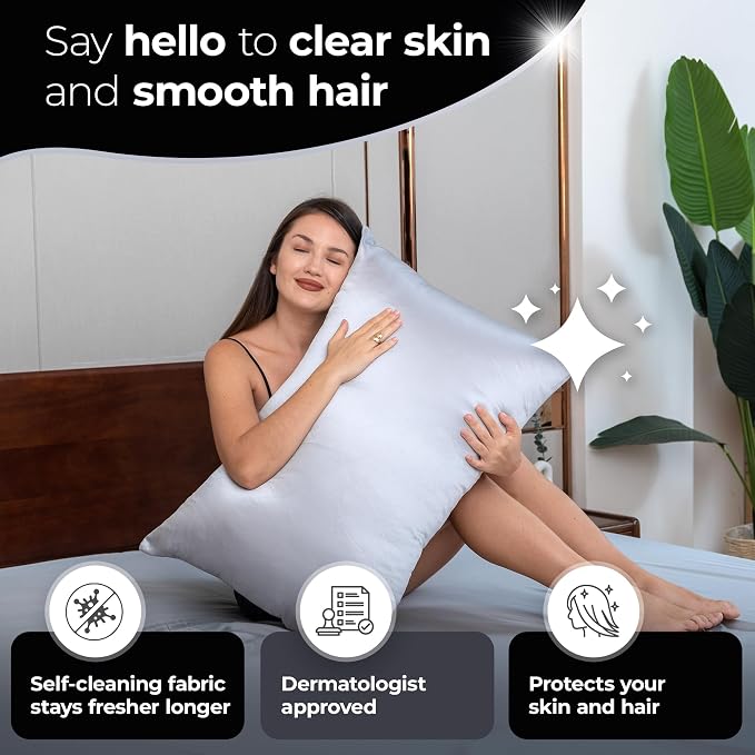 Silvery Silver Infused Bed Sheets Set - Image 4