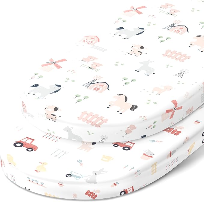 Bassinet Fitted Sheets for Delta Children and Simmons Kids Bassinet by JoeyJoan