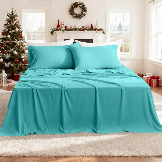 Silky Soft Queen Size Sheet Set by COZYSMILE