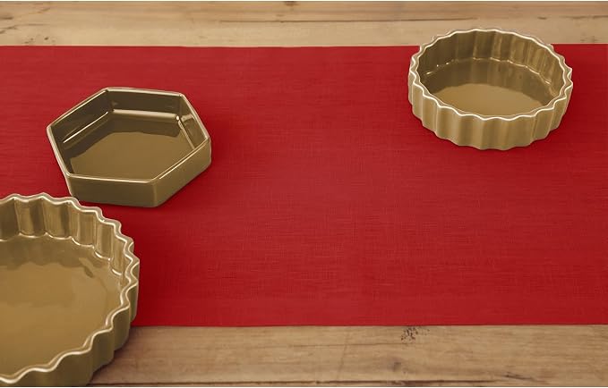 Solino Home Linen Red Table Runner 36 Inches - Image 3
